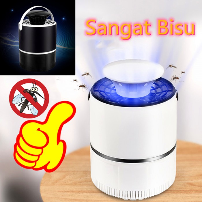 SLS89 Perangkap Nyamuk Jebakan Lalat Kipas Lampu LED UV Ultraviolet Elektrik