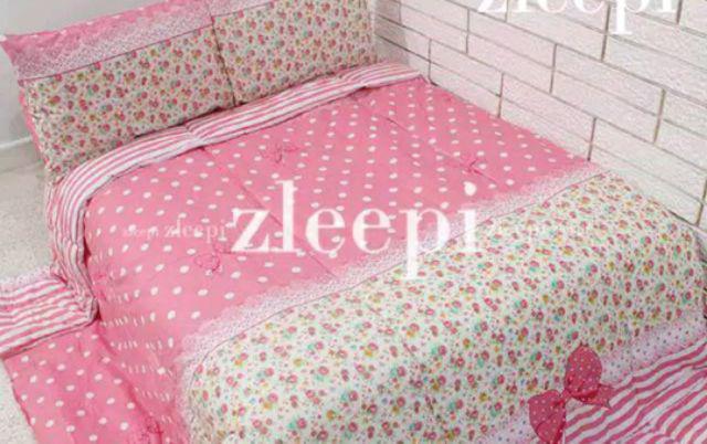 Sprei Cantik Untuk Kamar Yang Cantik..motif Diana Pink