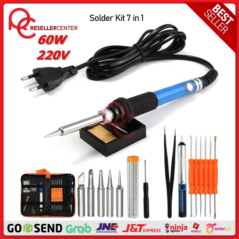 Jual [SOLDER KIT 7IN1] Peralatan Solder Kit 7 In 1 60W 220V - SIK-002 ...