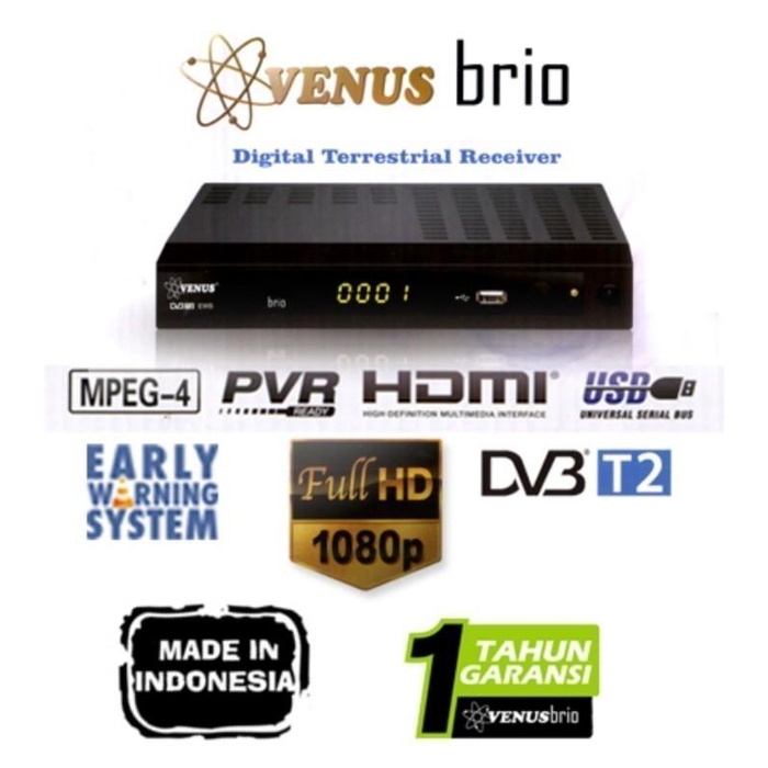 Receiver Tv Digital Dvb-T2 Terrestrial Venus Cabai Rawit