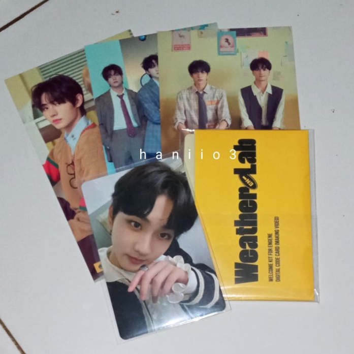 pc jungwon dusk digital code sg22 enhypen weather card set unit