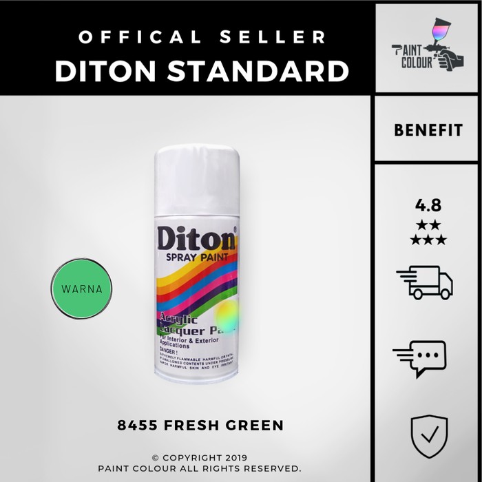 Diton 8455 Fresh Green Cat Semprot/Pylox/Samurai Motor/Helm/Gundam