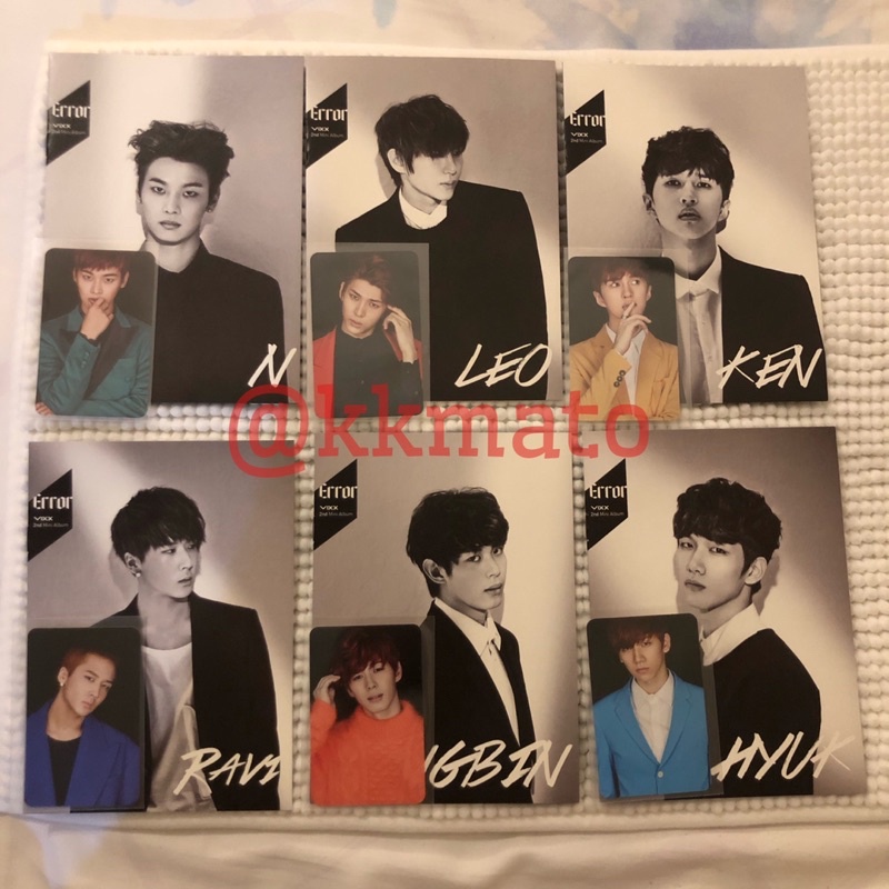 VIXX - ERROR PHOTOCARD PC & PHOTOBOOK SET (OFFICIAL RARE LIMITED ITEM)