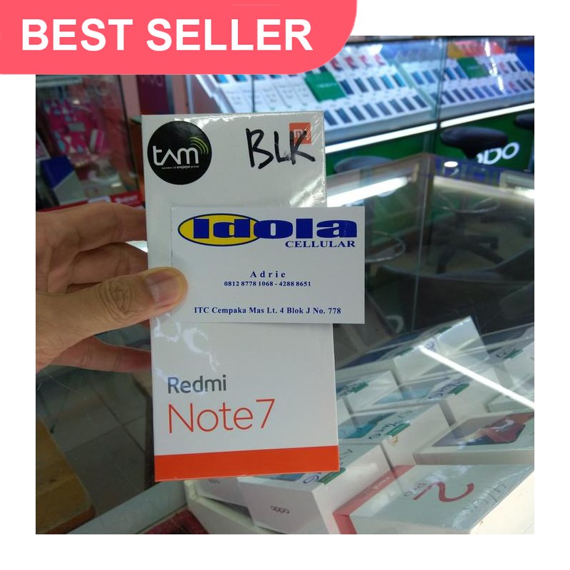 UNIK xiaomi redmi note 7 4/64 garansi resmi TAM - Hitam TERMURAH