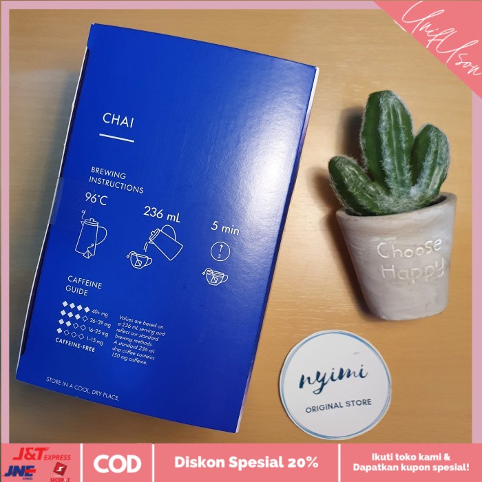 

⭐COD⭐ Starbucks Teavana Chai (Spiced Black Tea Blend) 12 Full-Leaf Sachets