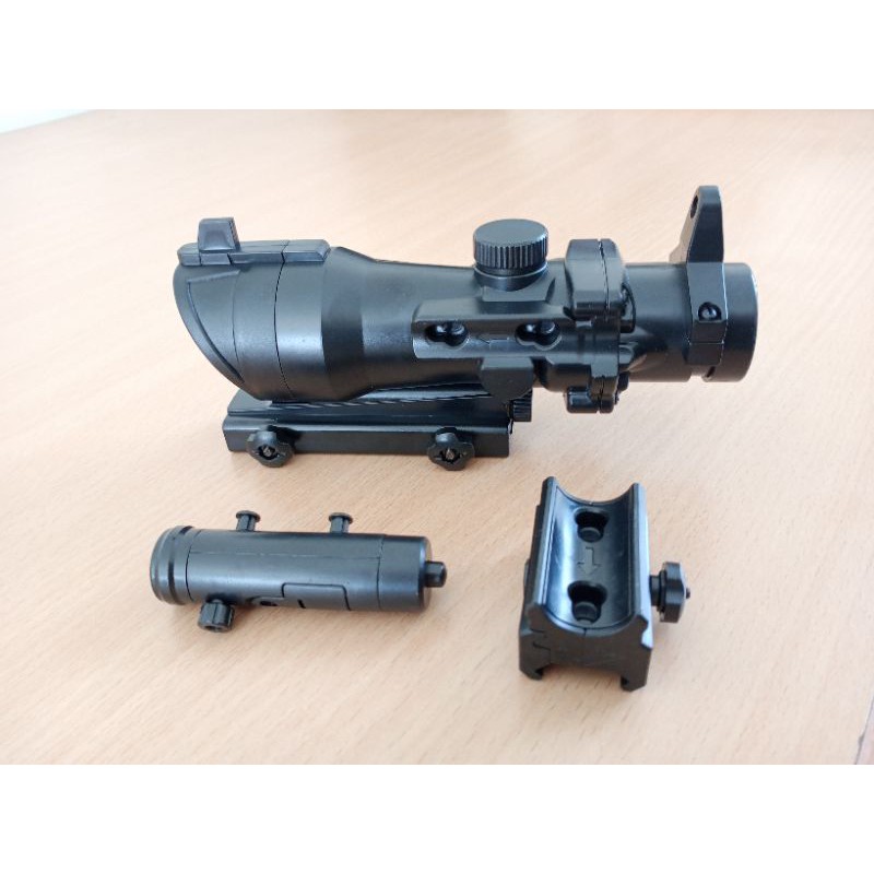 Scope with Laser aksesoris utk ersop spring dan gel blaster.
