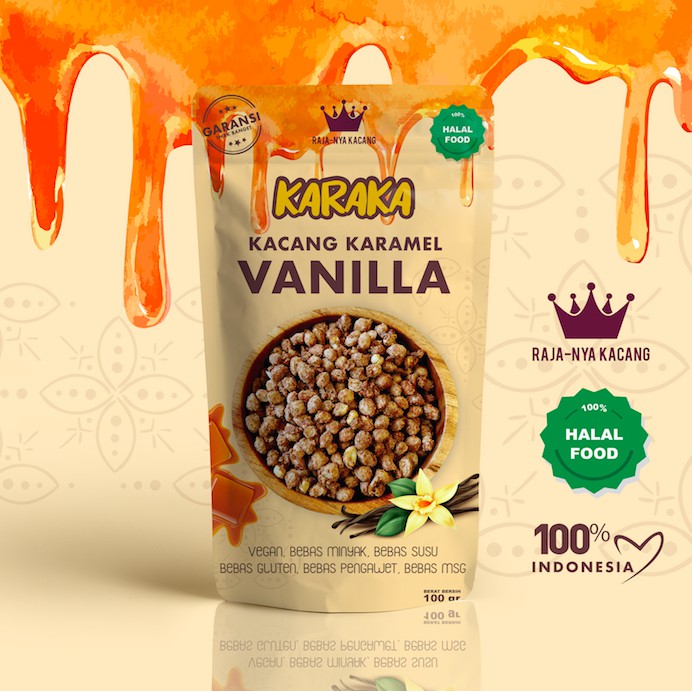 

BEST SELLER!! KACANG KARAMEL VANILLA KARAKA | CEMILAN MANIS