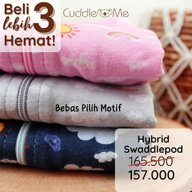 [ Bisa COD ] Bedong bayi instan Hybrid Swaddlepod cuddleme cuddle me