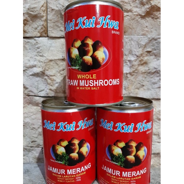 Jual JAMUR MERANG KALENG / WHOLE STRAW MUSHROOM 425gram Shopee Indonesia