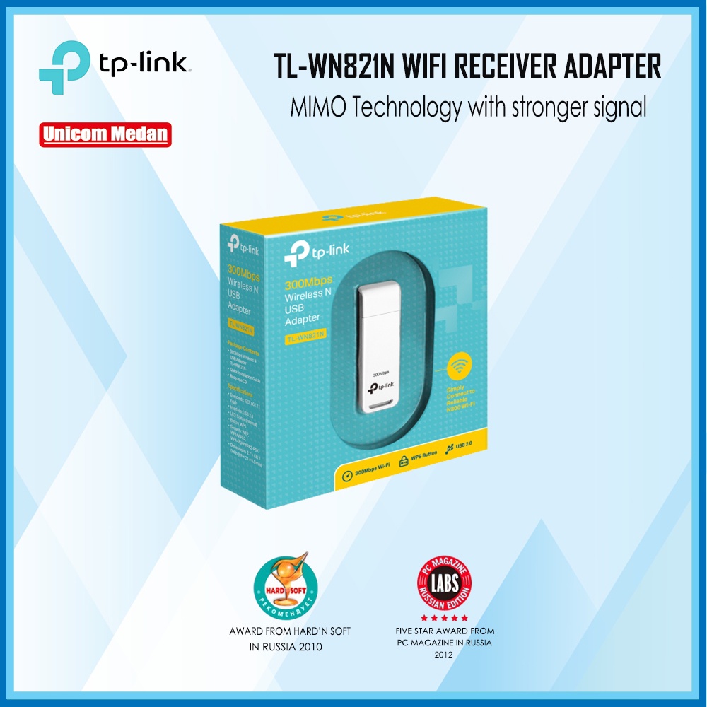 TP-LINK TL-WN821N 300Mbps WiFi Receiver 300 Mbps