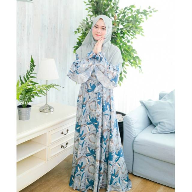 Gamis ARMA Dress seri 2 Mint by Adzkia