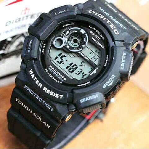 MURAH MERIAH JAM TANGAN PRIA DIGITEC MUDMAN DG-2028T HITAM LIST ABU DIGITEC 2028 