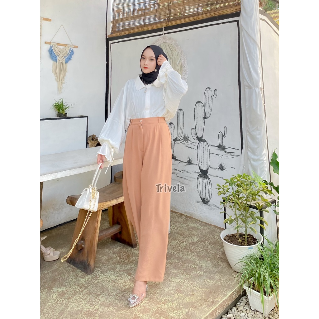 8863 Kulot Cringkel Full Karet Highwaist Anti Ngatung - HERA SJJ