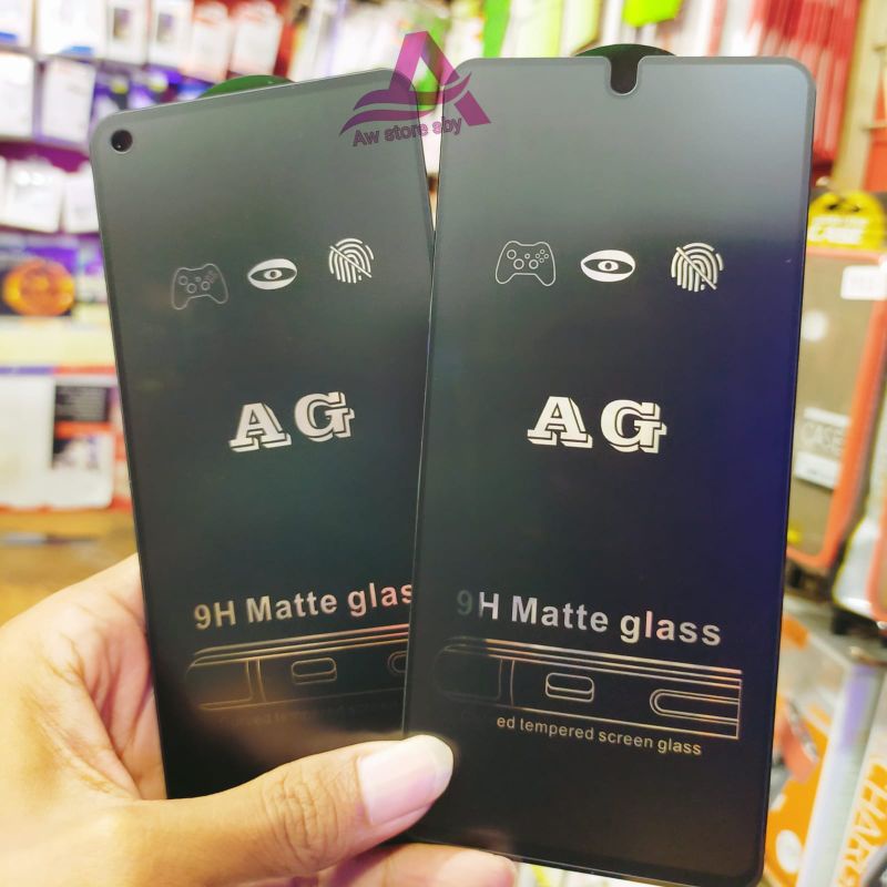 TEMPERED GLASS MATTE REDMI 9/9A/9C/9T/Note 8 pro/POCO F3/M3/ ANTIGORES MATTE