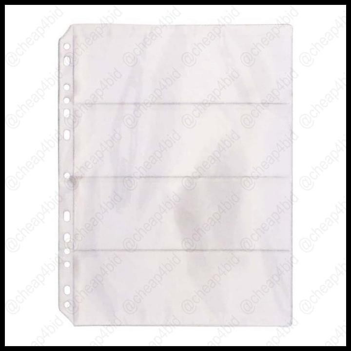

Refill Uang Kertas Transparan 4 Sekat/Baris