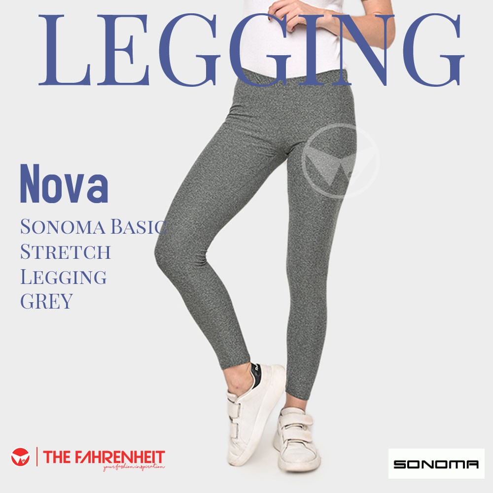 The-Fahrenheit Nova Sonoma Basic Stretch Legging - Grey