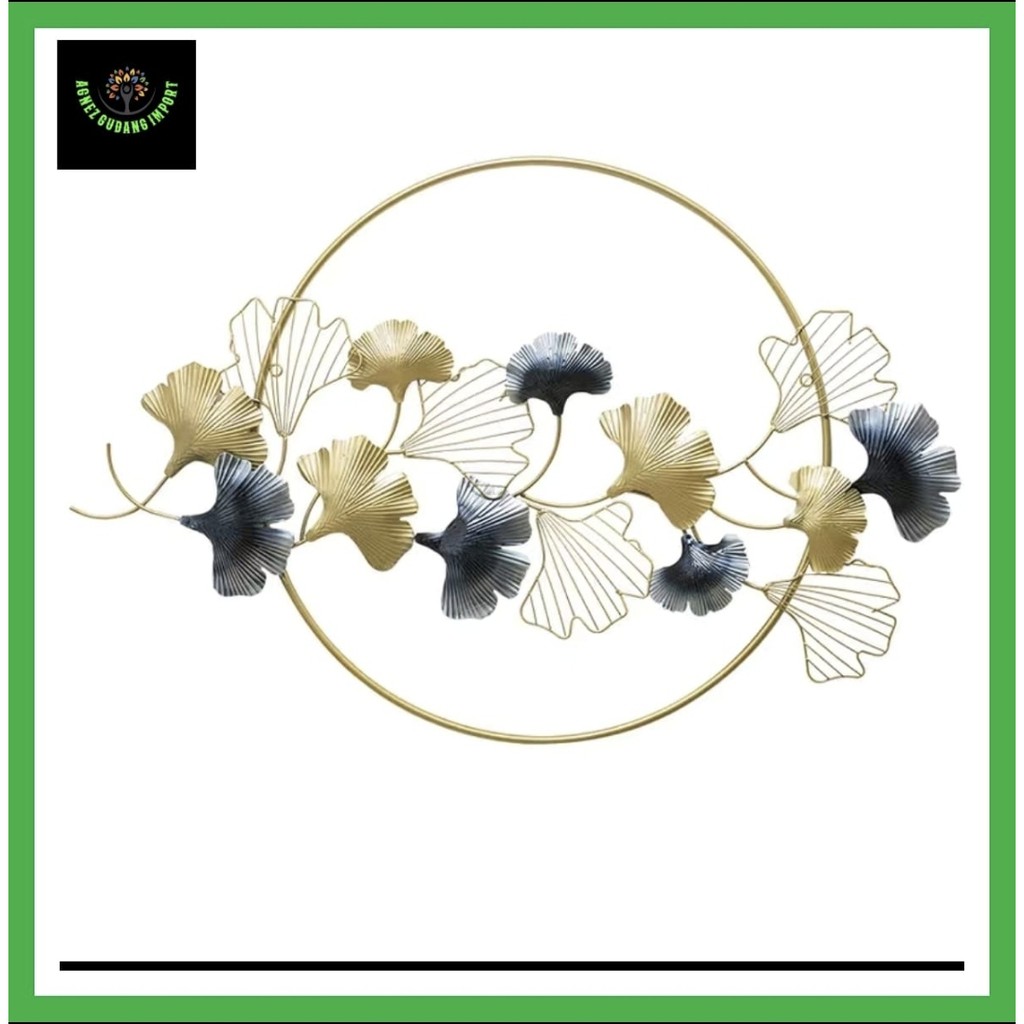 FREEONGKIR [[HIASAN DINDING MEWAH DAUN GINGKO