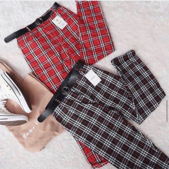 CASE PANTS/CELANA TARTAN CASE/ TARTAN SQUARE