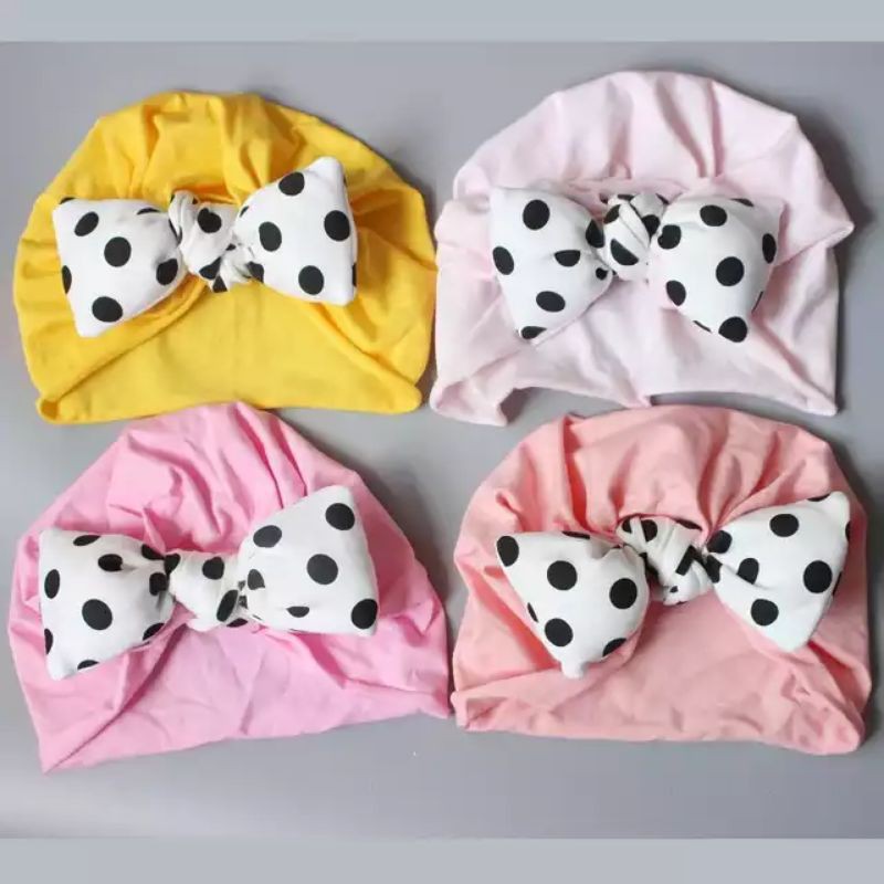 [beli 2 gratis 1] topi polkadot baby and anak