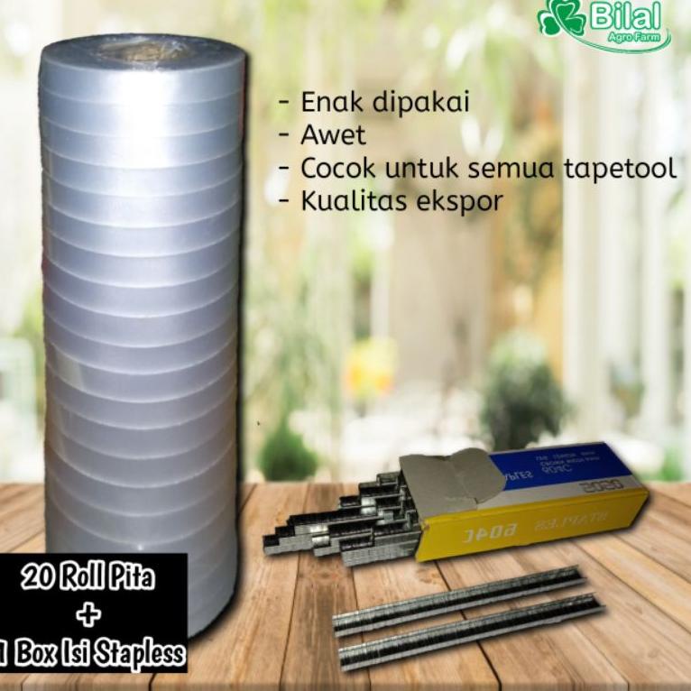 

ZQD Paket Pita Tapetool 20 roll + Isi Staples | Tapetool Tali Tanaman Cabai Tomat Melon Cabe Semangka✻ (Paling Popular)Big sale ➼