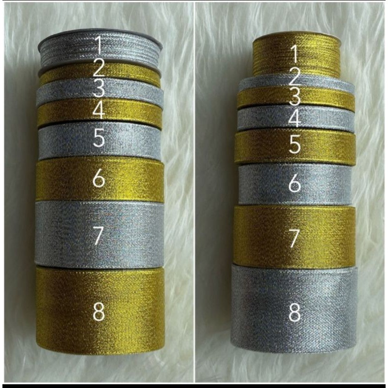 

pita emas dan silver /roll