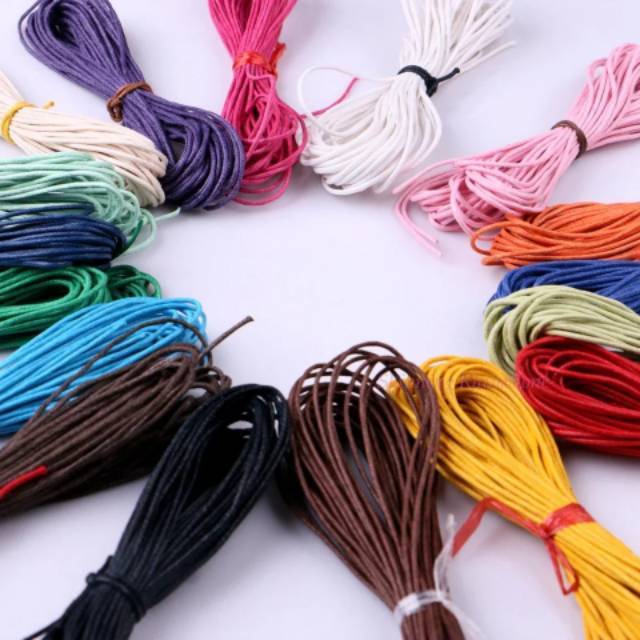 5 meter RED Tali Kulit Tali Korea Waxed cotton cord 5 meter RED Tali Kulit Tali Korea Waxed cotton cord