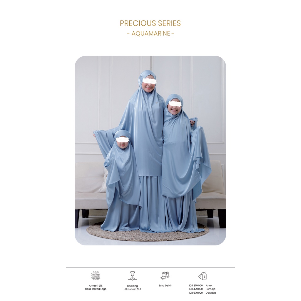 MUKENA PRECIOUS SERIES (ADULT / TEEN / CHILD PRAYER SET) - PPM