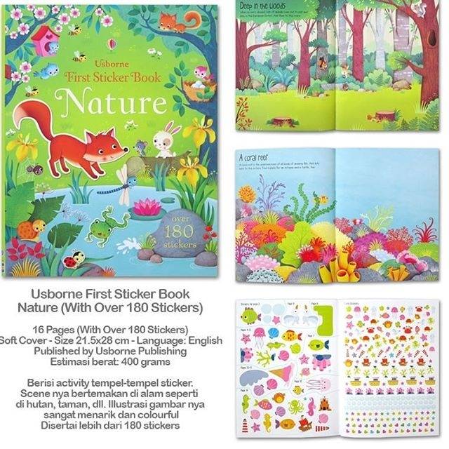 Usborne Sticker Book - Nature