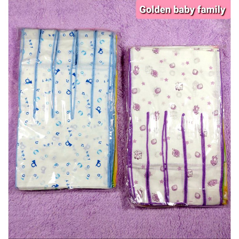 Gurita Bayi 100% cotton neci / Gurita putih/print Gurita Tali  kain tebal Newborn