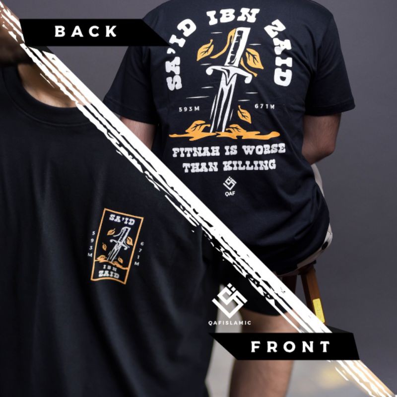 Kaos Distro Pria Muslim Original Qaf Apparel