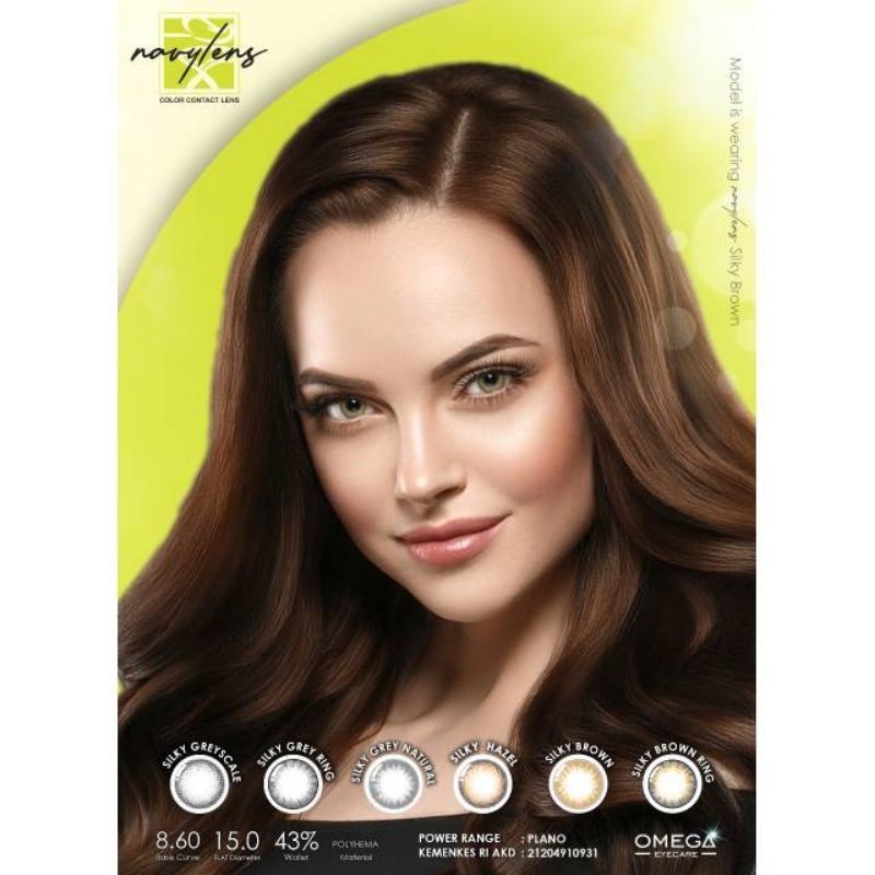 SOFTLENS NAVY LENS SILKY OMEGA 15MM