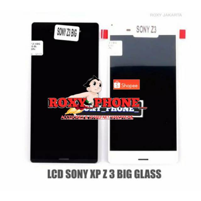 LCD SONY XPERIA Z3 BIG GLOBAL DOCOMO D6633 D6653 5.2 INCHI BIG GLASS FULLSET TOUCHSCREEN ORIGINAL