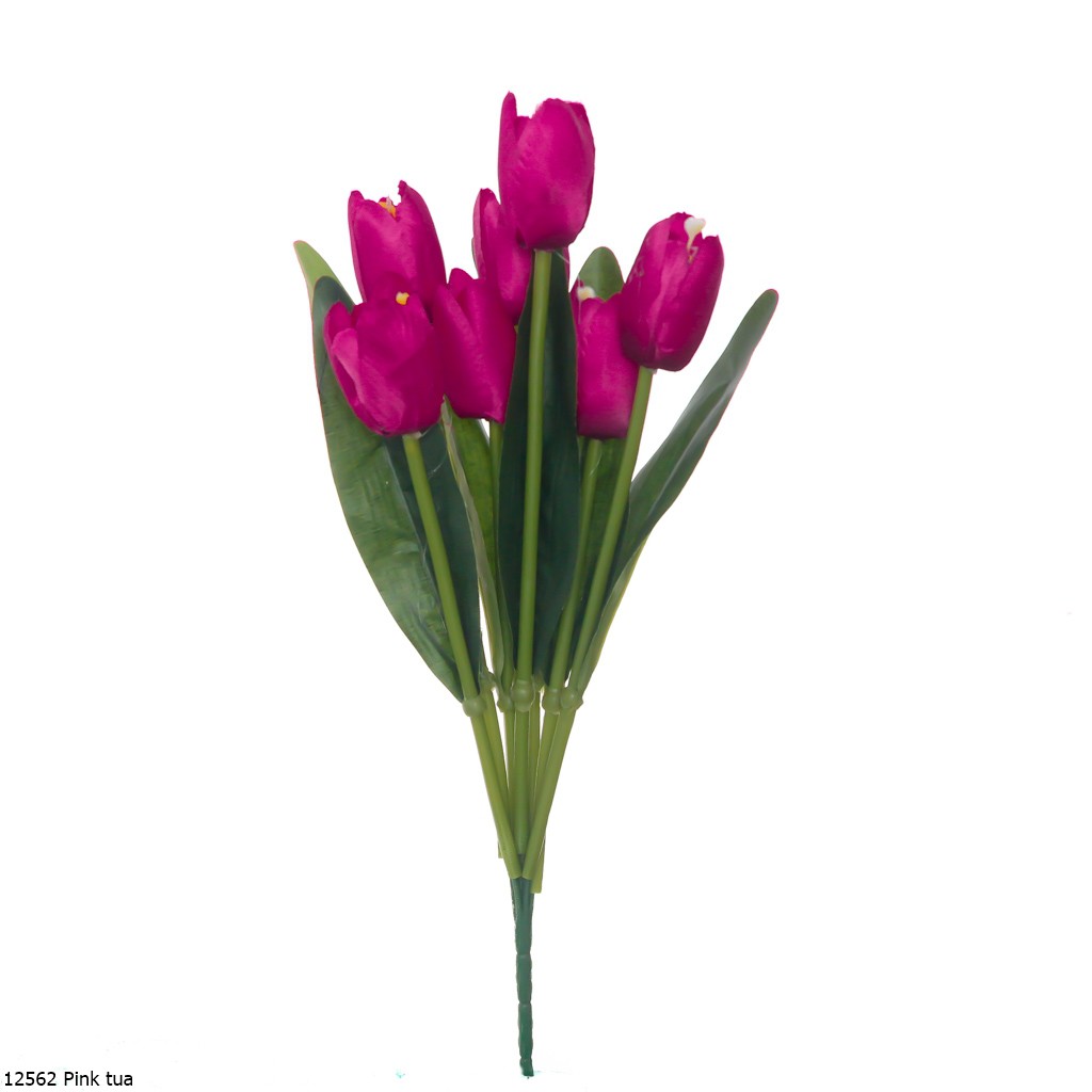 Bunga Plastik Tulip 1256-Pink tua