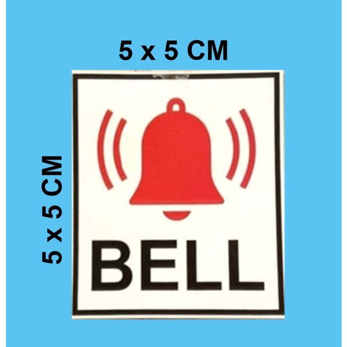

SIGN STICKER / akrilik BELL UK 10X10CM STIKER BEL STIKER BEL 5 X 5 CM - stiker, 5x5 cm