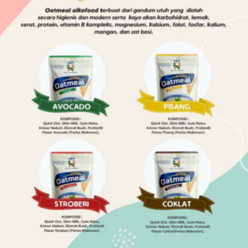 

Oatmeal Aiko / Sereal Sarapan / Rolled Oat