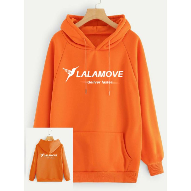 JAKET SWEATER HOODIE PRIA SABLON LALAMOVE BAHAN COTTON FLECEE PREMIUM