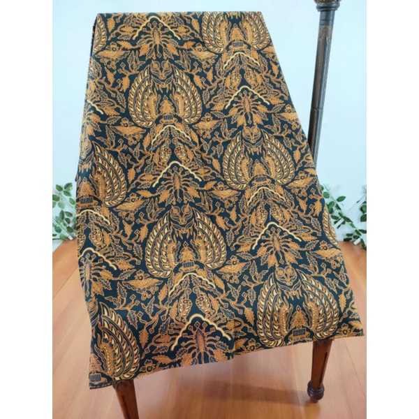 Kain batik solo motif sido asih irengan semi tulis genes warna alam