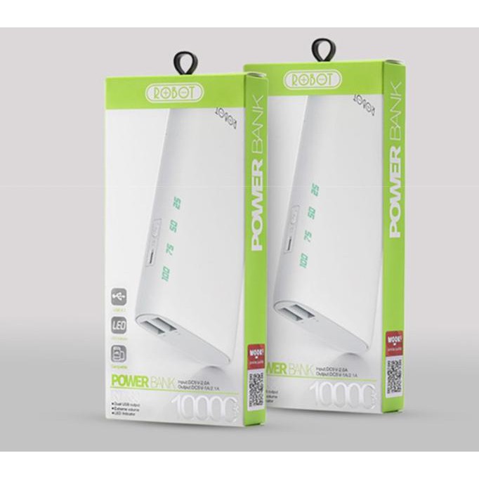 Power Bank Robot Rt130 10000Mah / Powerbank Rt 130 10000 Mah Original