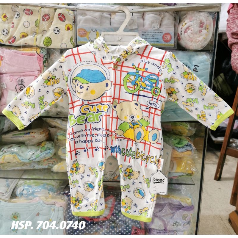 Jumper Bayi Unisex / Baju Tidur Bayi / SleepSuit Bayi/ jumper panjang bayi /Baju lengan panjang bayi