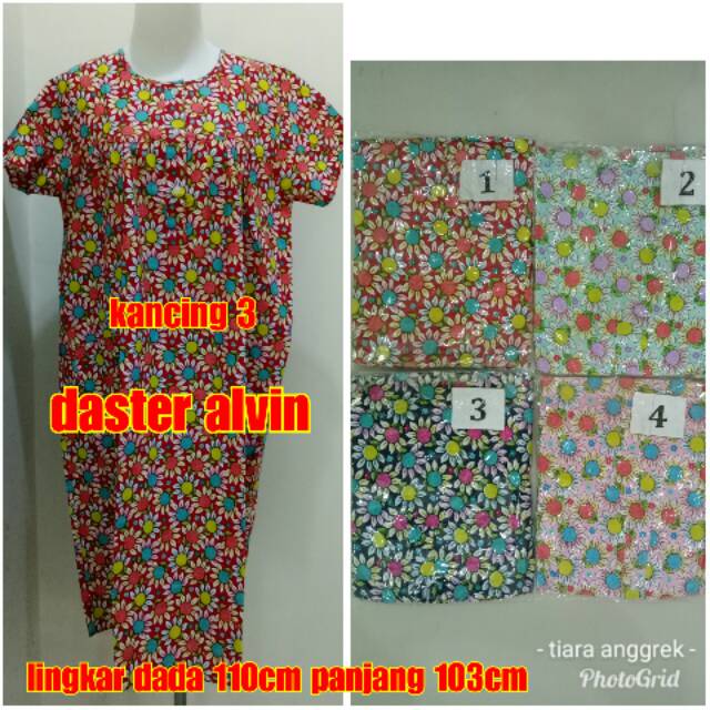  Daster  Katun Alvin  kancing 3 Shopee Indonesia