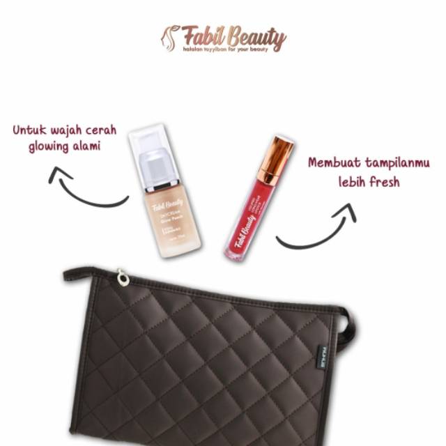 HEMAT  Paket daycream + Lipcream || Foundation Fabil Beauty|| Alas Bedak || Sunblock Halal || BPOM