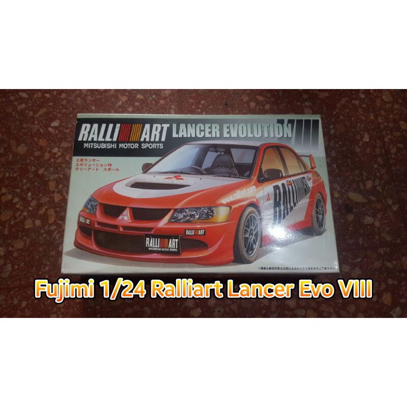 Model Kit 1/24 Fujimi Tipe Ralliart Lancer Evo VIII original