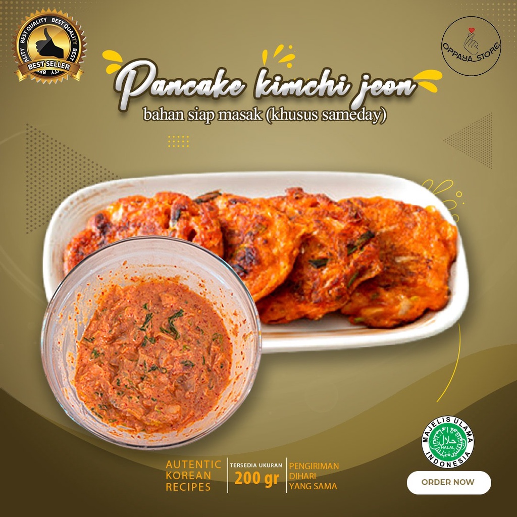 

Pancake Kimchi Jeon 200Gr (Grab/Gojek)