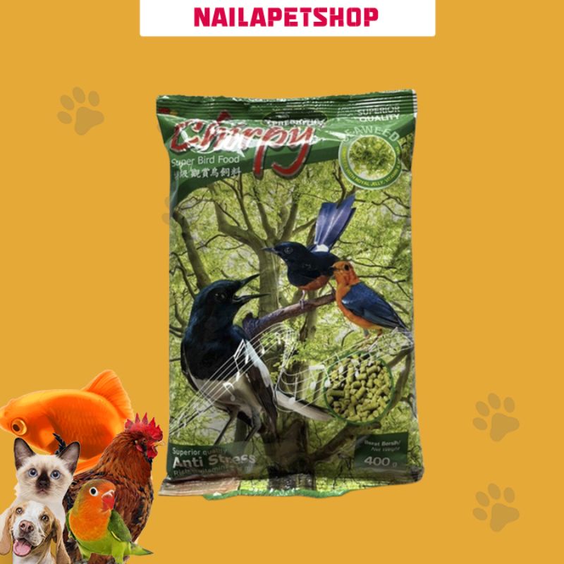 VOER CHIRPY RUMPUT LAUT MAKANAN BURUNG MURAI KACER ANIS / VOER BURUNG HARIAN