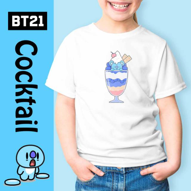 Cocktail BT 21 kaos oblong pria wanita anak couple family custom