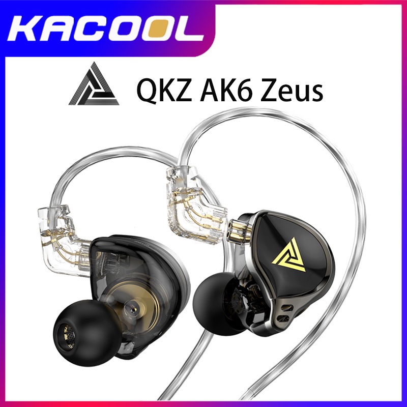 Qkz AK6 Zeus Upgraded Earphone In ear HIFI Dynamic Bass With Microphone