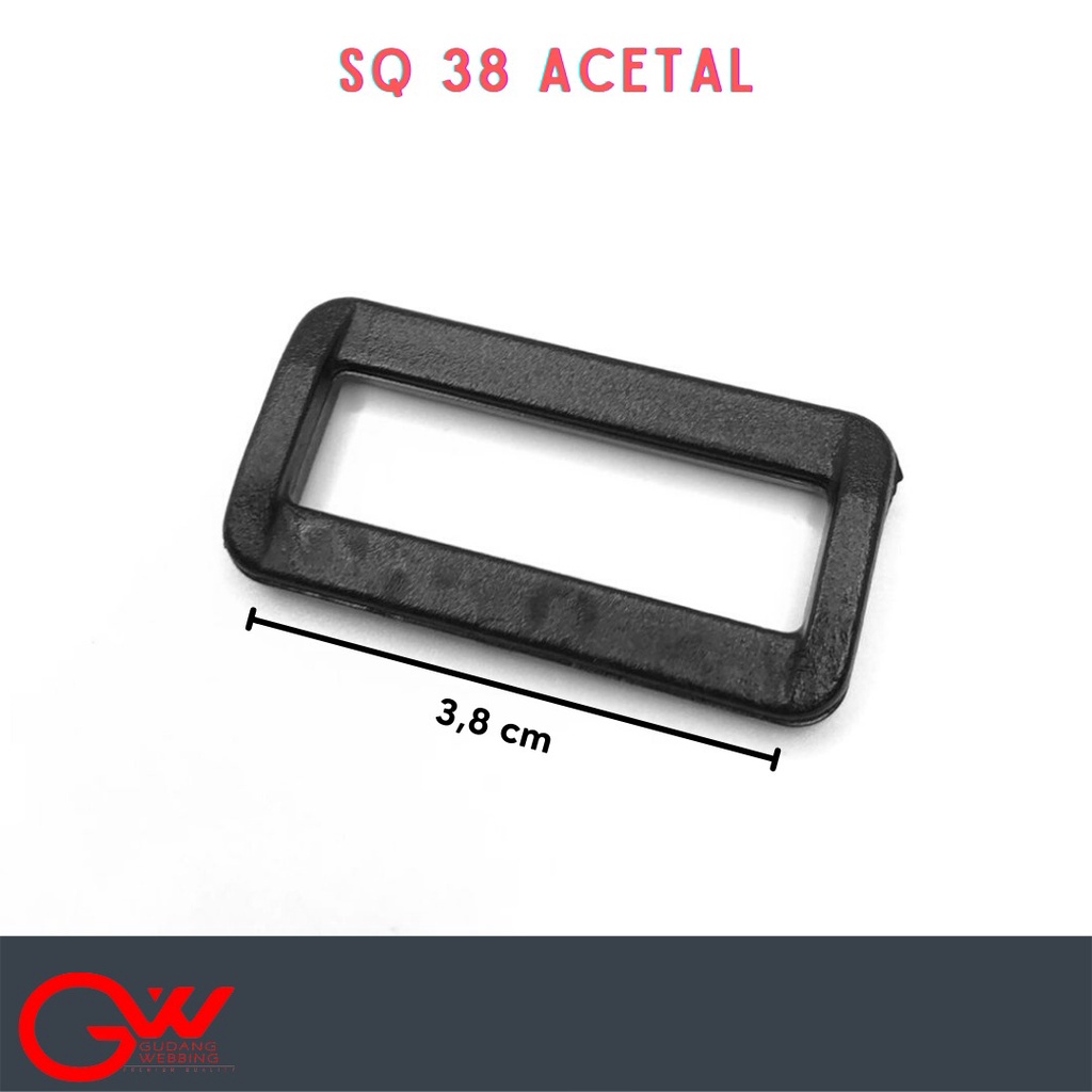 ring kotak plastik acetal 38mm / SQ 38 ACT