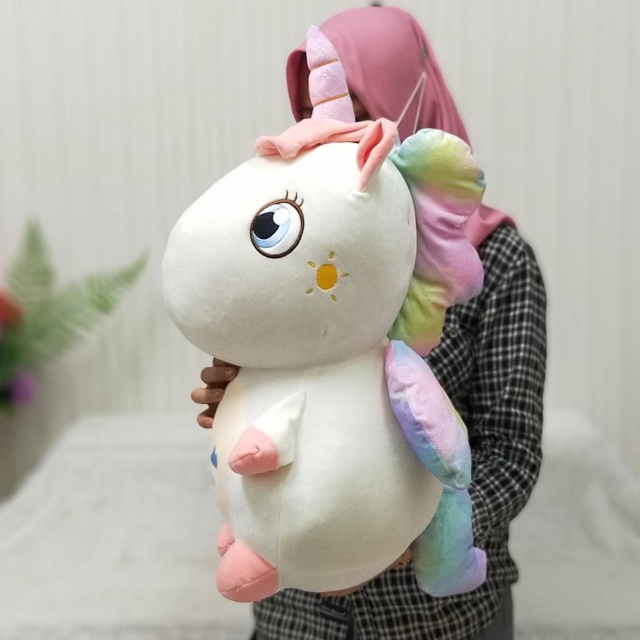 Boneka Soft Cute Unicorn Size 24cm/30cm/40cm/50cm/boneka Unicorn/boneka karakter/boneka kuda unicorn