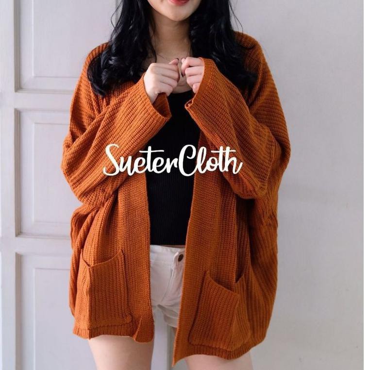 Cardigan Rajut Jumbo XXL,3XL,4XL / cardigan rajut oversize / Cardigan Wanita Big Size/ Kardigan Jumb-5