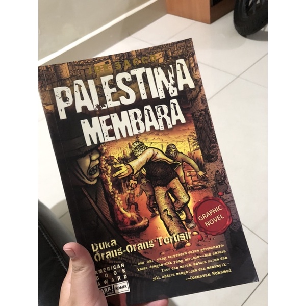 Prelove komik bekas judul Palestina Membara karya Joe Sacco